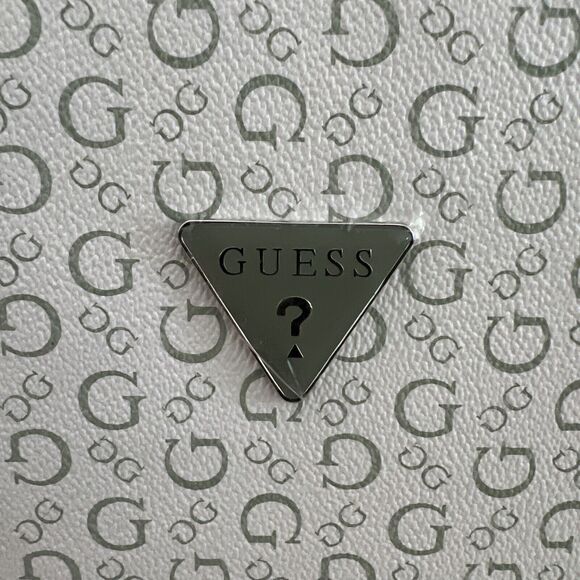 GUESS Lunch Tote BAG Sage/White Junction Travel PU Leather - Picture 5 of 9